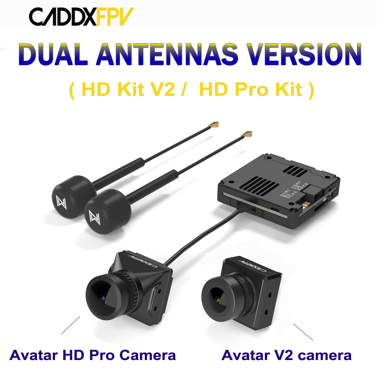 Walksnail Avatar Hd Pro Kit - Caddx Walksnail Avatar Versione Doppia Antenna
