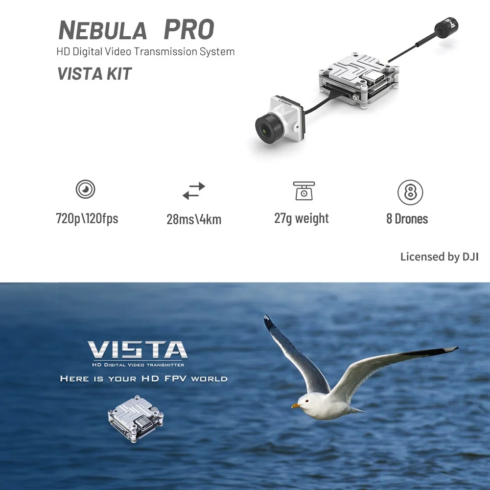 Kit Caddx Nebula Pro Vista in  - Caddx Vista Nebula Pro Digital Kit recensione e prezzo